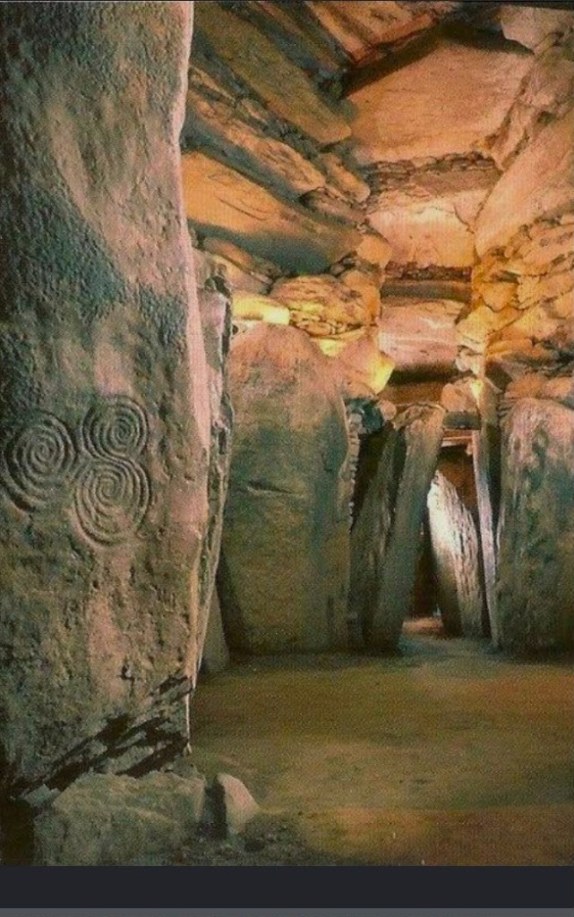 Interior of Newgrange Passage Tomb