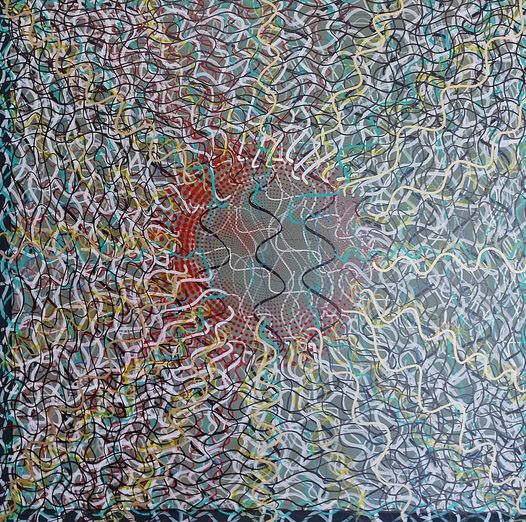 Frequencies — Painting by Peter J Cosgrave