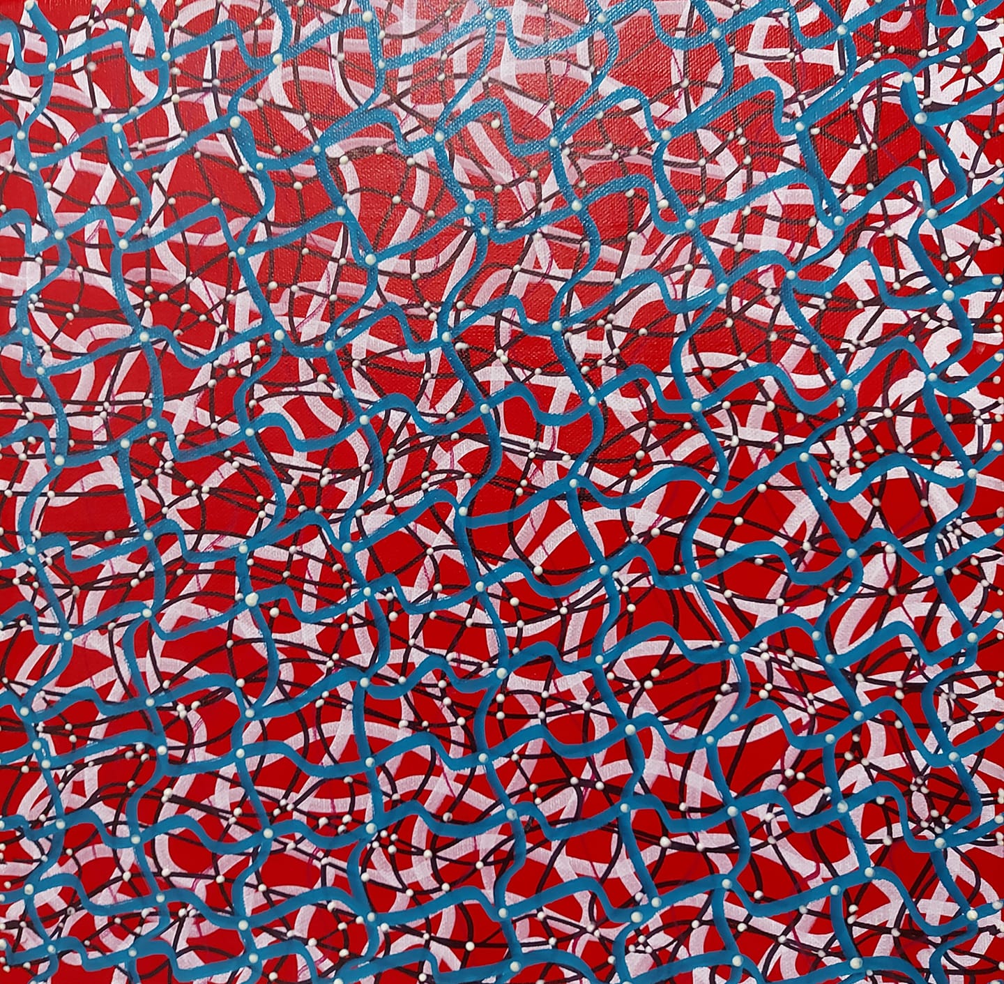 Frequencies and Red Noise — Painting by Peter J Cosgrave
