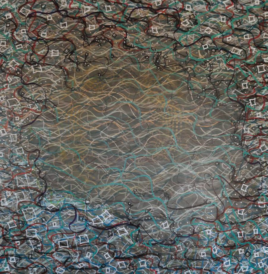 FREQUENCIES & MEDIA — Painting by Peter J Cosgrave
