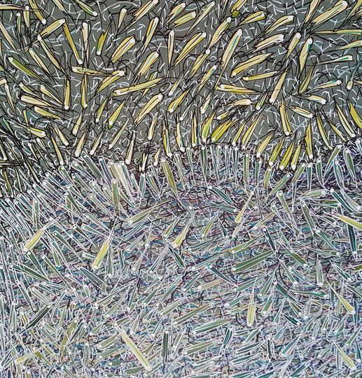 Frequencies — Painting by Peter J Cosgrave