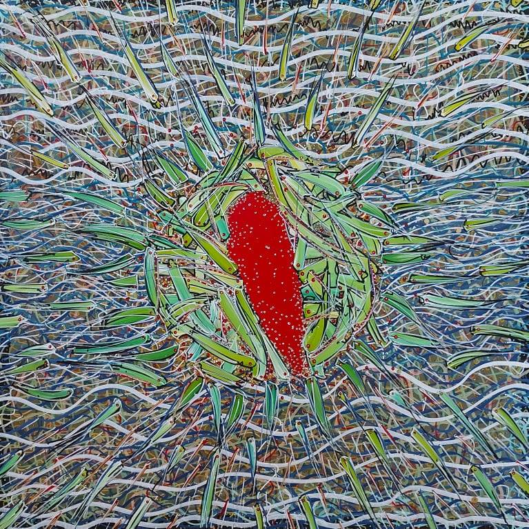Scramble — Painting by Peter J Cosgrave