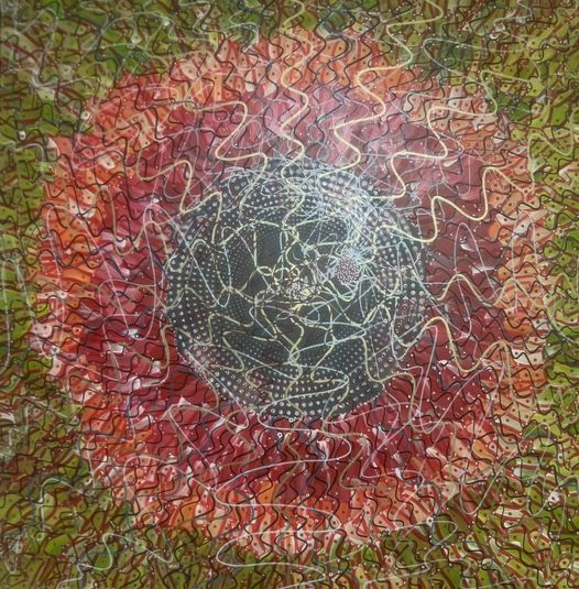 Time & Frequencies — Painting by Peter J Cosgrave